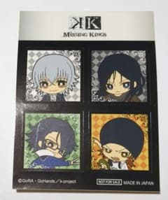 K MISSING KINGS 伊佐那 缶バッジ Missing Kings ステッカー伊佐那社、夜刀神狗朗、宗像礼司、伏見猿比古