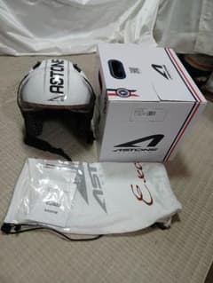 ASTONE CJ300 パイロットヘルメット　ホワイト/ブラック　中古美品のサムネイル