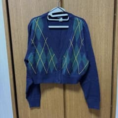 アーガイル柄　カーディガンのサムネイル