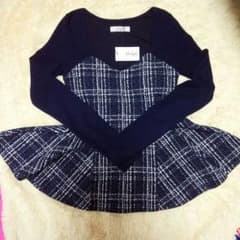 ma-♡様専用です！　Delyle NOIRのチェックビスチェチュニック　新品のサムネイル