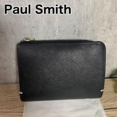 美品 Paul Smith ポールスミス ブラック　２つ折り財布　ジップストローのサムネイル