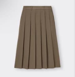【新品・未使用・タグ付き】GUプリーツミディスカート　OLIVEのサムネイル
