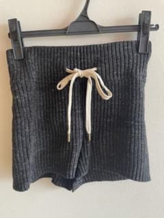 Juemi ニットショートパンツ チャコールグレー FREEのサムネイル