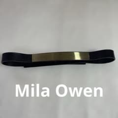 Mila Owen Gold Plate Black