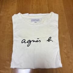 agnes b. homme ロゴ Tシャツ ホワイト T1のサムネイル