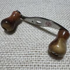 ハンドメイドウッドハンドルノブ　ハネダクラフト　花梨瘤　トリコロール　アブ25c ハンドメイドウッドハンドルノブ ハネダクラフト 花梨瘤 トリコロール