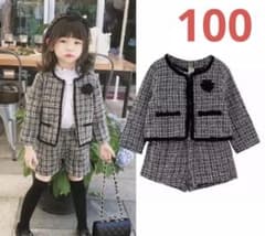 美品⭐︎大人気商品⭐︎女の子　キッズフォーマルスーツ　100のサムネイル