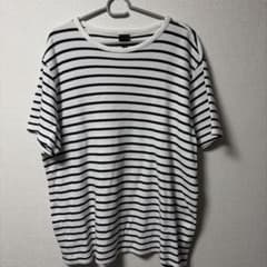 H&M ボーダー Tシャツ ホワイト ブラック XLのサムネイル