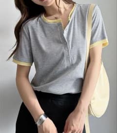 nico様専用 RANAN レイヤードヘンリーネックTシャツのサムネイル