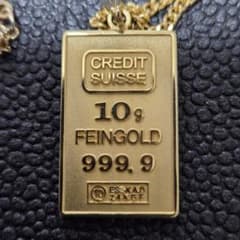CREDIT SUISSE インゴット ペンダント ネックレス K18GP - メルカリ