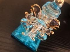 インド輸入品　ガネーシャ　ガラスの置物　アジア　インテリアのサムネイル