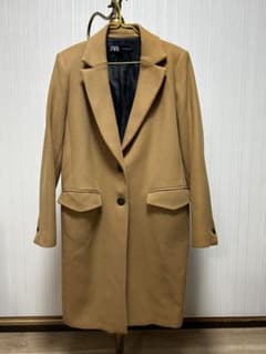 Zara チェスターコート　キャメル　Lのサムネイル