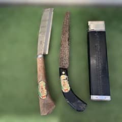 千代鶴本舗 手打ち安来鋼鉈 鋸セット ケース付き 刻印あり - メルカリ