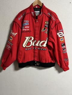 古着　Budweiser NASCAR ジャケット 赤　2XLのサムネイル