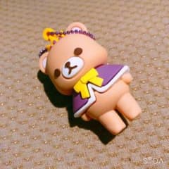 ナムコ限定  クラウンベア  立体ラバーマスコット  紫のサムネイル