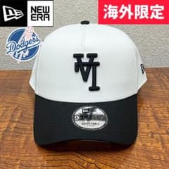 海外限定】 新品 ニューエラ ドジャース 9FORTY 逆ロゴ 黒 キャップ