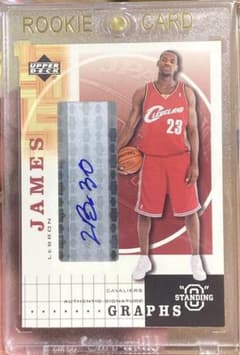 LeBron James RC (LeBron NBA card)サイン card