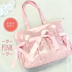 痛バ オマケつき☆ ピンク リボン 両面 痛バッグ 推し 缶バッジ a4