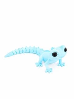 3Dプリンター製 トカゲ フィギュア 水色
