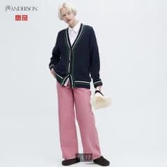 【UNIQLO】リラックスペインターパンツ ピンク 24のサムネイル