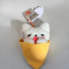 【新品タグ付】はなまるおばけ セリフ付き クレープ型マスコット サンリオ