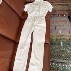 ZARA デニム オールインワン ホワイトのサムネイル