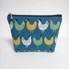 ニワトリさん／ポーチ ハンドメイド ニワトリ にわとり 鳥のサムネイル