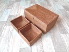 アウトレット品○2種類セット○長方形ボックス＆四角ケース○アタ