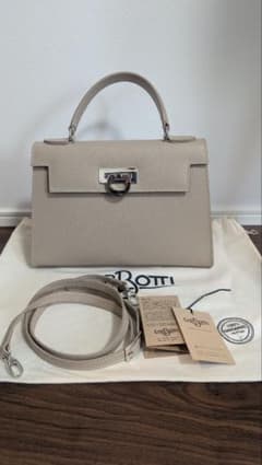 CARBOTTI エレナ　トープ　ハンドバッグ グレージュのサムネイル