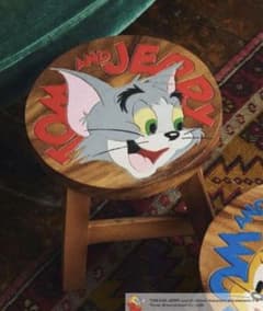 トムとジェリー コラボウッドスツール ニコアンド 木 椅子 トム
