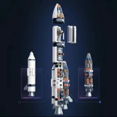 ロケット　約全長４３cm　レゴブロック互換のサムネイル