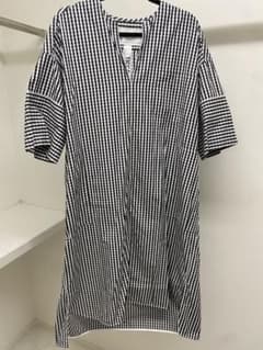 【わに】TICCA ギンガムチェック スキッパーシャツワンピース わに様専用】TICCA ギンガムチェック スキッパーシャツワンピース