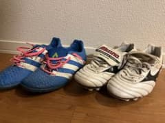 ミズノモレリア2，アディダスエース16トレーニングシューズのサムネイル