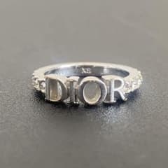 DIOR エボリューション リング シルバーカラー ストーン XS - メルカリ