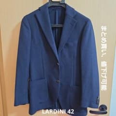 LARDINI テーラードジャケット ネイビー　42のサムネイル