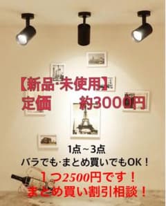 【新品・未使用】シーリングライト/スポットライト　ブラック　定価約3000円のサムネイル