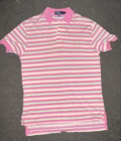 Polo by Ralph Lauren ピンク ストライプ ポロシャツのサムネイル