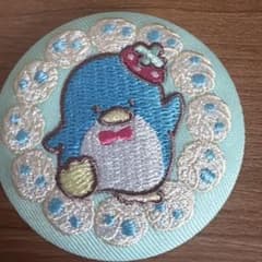 サンリオキャラクターズ 刺繍缶バッジ タキシードサムのサムネイル