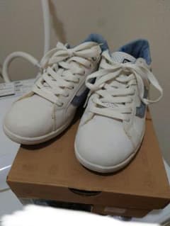 VANS ホワイト/ブルー スニーカー コートフェザー デニムのサムネイル