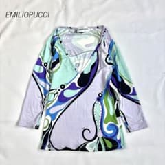 EMILIO PUCCI - EMILIO PUCCI エミリオプッチ七分袖カットソー エミリオプッチ】七分袖 カットソー 幾何学模様 総柄 36 - メルカリ