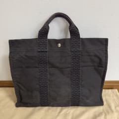 きゅうちゃん様 エルメス エールライン MM トートバッグ グレー HERMES