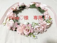 rose♡様　専用！　大人用　ピンクの花冠のサムネイル