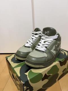 A BATHING APE BAPE STA オリーブ スニーカー