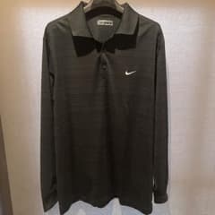 Nike Golf ブラック 長袖ポロシャツ(L)のサムネイル