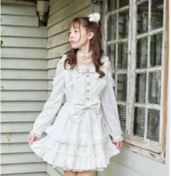 LIZLISA ティアラリボンティアードワンピース ホワイトのサムネイル
