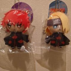NARUTO ぬいぐるみ マスコット 2点セット　サソリ　デイダラのサムネイル