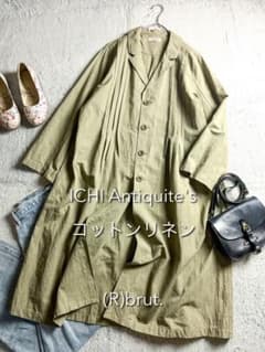 ICHI Antiquite's】コットンリネン ピンタックシャツワンピース - メルカリ