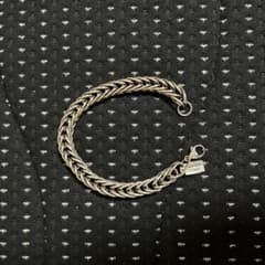 スティーブアルビソ　ダブルマネーチェーンブレスレット 全長約20cm 幅約8mm スティーブアルビソ ダブルマネーチェーンブレスレット 全長約20cm 幅