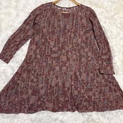 ヨーガンレール Jurgen Lehl ワンピース チュニック 長袖 赤系 - メルカリ