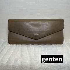 【美品】genten ゲンテン Piacere ピアチェーレ ギャルソン長財布 genten Piacere（ピアチェーレ）ギャルソン長財布 カーキ - メルカリ